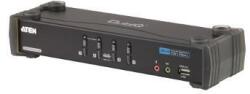 ATEN Switch KVM ATEN CS1784A 4-Port DVI USB 2.0 KVMP Switch, 2.1 Surround Sound, nVidia 3D (CS1784A-AT-G)