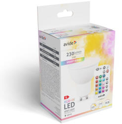 Avide Smart LED GU10 2.9W RGB+W 2700K IR Távirányítóval (Avide-ASGU10RGBW-2-9W-RC)