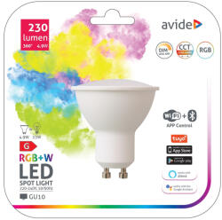 Avide Smart LED GU10 4.9W RGB+W WIFI + BLE APP Control (Avide-ASGU10RGBW-4-9W-WIBLE)