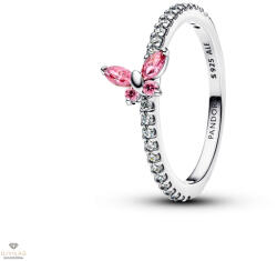 Pandora Rózsaszín Pillangó gyűrű 60-as méret - 194269C02-60