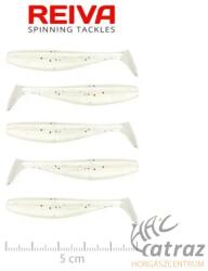Reiva Flat Minnow Shad Pearl White Gumihal - Reiva Műcsali 5 cm 5 db/csomag (9902-057)