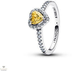 Pandora Sárga Szív gyűrű 50-es méret - 198421C06-50