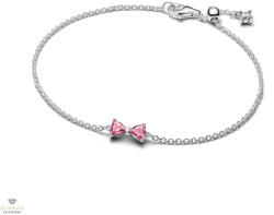 Pandora Rózsaszín Masni karkötő 18 cm - 594234C01-18