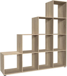  LUINI piramis könyvespolc - sonoma tölgy (HL86111)