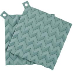 RIG-TIG Suport pentru oală ȚINUT-ON 19 cm, set de 2 buc, prăfuit verde, silicon, RIG-TIG (RIGZ002082)