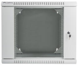 Lanberg 19" kétrészes fali rack szekrény 9U/600X600 lapraszerelt, szürke (WF02-6609-10S) - mzona
