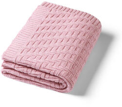 BabyOno takaró organikus pamut kötött 75x100cm rózsaszín 1647/01 - babycenter-online