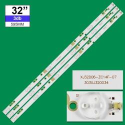 TCL Háttérvilágítás TCL Sencor 32coll 6LED 3V 3db/csomag