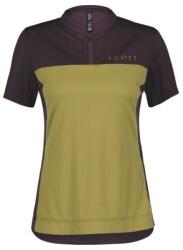 SCOTT Tricou SCOTT Trail Flow Zip damă, violet/verde (L)