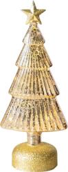 MagicHome Karácsonyfa MagicHome Karácsonyi, üveg, 10x meleg fehér LED, 12x8x29 cm, 3xAAA