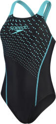 Speedo Medley Logo női fürdőruha Fekete/Kék 28 fekete|kék