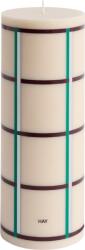 HAY Lumânare Column L, crem, bordo, argintiu (AB401-A603-AU46)