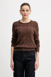 Tommy Hilfiger gyapjú pulóver könnyű, barna, WW0WW43586 - barna L