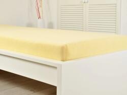  Frottír lepedő kiságyba EXCLUSIVE 70x140 cm világossárga
