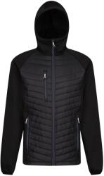 REGATTA Férfi Navigate Hybrid kapucnis dzseki 3XL fekete|mályva|szürke