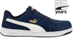 PUMA Puma Iconic Suede Navy Low S1PL ESD FO HRO SR munkavédelmi cipő (PUM-640020-39)