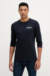 Tommy Hilfiger pamut hosszúujjú sötétkék, nyomott mintás, MW0MW41293 - sötétkék L