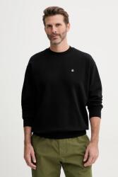 Benetton pamut melegítőfelső férfi, sima, 342ZU1093 - fekete S