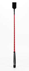  Nylon Stick with Neon Strip and Goat Kid Leather Handle Nubuck Leather Top Red