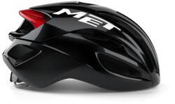 MET Rivale Mips kerékpáros sisak [fényes fekete-piros, 56-58 cm (M)]