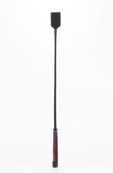 Devil Sticks Nylon Stick with Neon Strip and Goat Kid Leather Handle Nubuck Leather Black - vibriteszt