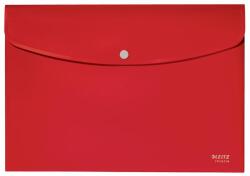 LEITZ Irattartó tasak, A4, PP, patentos, LEITZ Recycle , piros (46780025) - kellekanyagonline