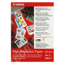 Canon nagyfelbontású papír, HR-101 A4, fotópapír, speciálisan simított, 1033A001, fehér, A4, 106 g/m2, 200 db, tintasugaras