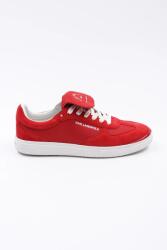 KARL LAGERFELD bőr sportcipő ATLAS piros, KL63820 - piros Női 37