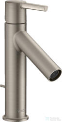 Hansgrohe AXOR STARCK 100 mosdó csaptelep automata leeresztővel, rozsdamentes acél hatású 10001800 (10001800)