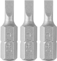 GRAPHITE Csavarhúzó bit lapos SL4X0, 6, 25mm, 3db, min. rendelés: 3db (56T547)