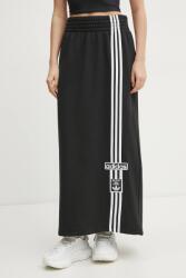 adidas Originals pamut szoknya MAXI SKIRT fekete, maxi, egyenes, JC8538 - fekete S