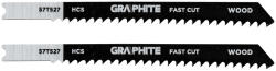 GRAPHITE Dekopírfűrészlap, U-befogó, HCS, 8TPI, 74/100mm, fa-rétegelt lemez, 2db, min. rendelés: 3db (57T527)