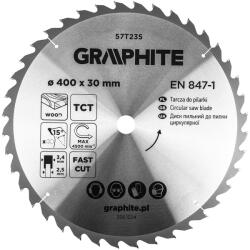 GRAPHITE Körfűrészlap, keményfém fogakkal, 400x30mm, 40fog (57T235) - szerszamparadicsom