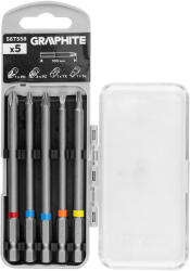 GRAPHITE Csavarhúzó bitkészlet 100mm műanyag tokban, 5db (56T558)