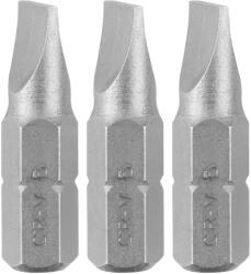 GRAPHITE Csavarhúzó bit lapos SL6X1, 25mm, 3db, min. rendelés: 3db (56T545)