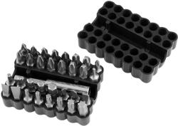 GRAPHITE Csavarhúzó bitkészlet mágneses szárral műanyag tokban 33db (56T516)