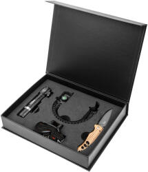 NEO TOOLS Túlélő készlet 3db, fejlámpa, 5 az 1-ben túlélő karkötő, összecsukható kés (63-033) - szerszamparadicsom