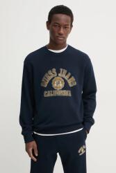 Guess Jeans pamut melegítőfelső sötétkék, férfi, nyomott mintás, M5RQ40 KCPR1 - sötétkék M