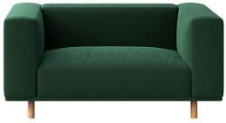 Ame Yens Fotoliu de relaxare verde închis cu tapițerie din catifea Kukumo - Ame Yens - bonami - 4 494,00 RON