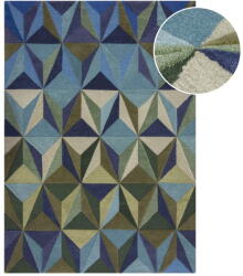 Flair Rugs Covor albastru din lână 160x230 cm Reverie - Flair Rugs Covor