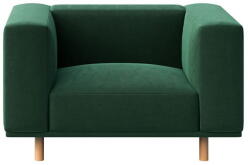 Ame Yens Fotoliu de relaxare verde închis cu tapițerie din catifea Kukumo - Ame Yens - bonami - 3 844,00 RON