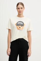 Guess pamut póló TEDDY BEAR bézs, V5BI09 I3Z14 - bézs XL