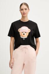 Guess pamut póló TEDDY BEAR fekete, V5BI09 I3Z14 - fekete XL