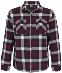 SOL'S Bélelt flanel ing Noah - Borvörös | XL/2XL (SOLS-03989-1000350156)