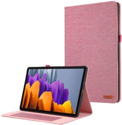  FABRIC husă flip pentru Samsung Galaxy Tab S9 FE / Tab S10 FE / Tab S10 Lite roz