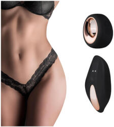  Pantyrebel - akkus, rádiós vibrációs csipke tanga - fekete (S-L) (NK8719934000896)