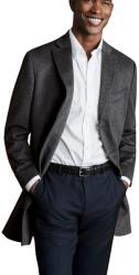 Charles Tyrwhitt Wool Overcoat - Dark Grey - 50