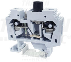 TRACON TSKC6B Biztosítékos ipari sorozatkapocs, rugós, sínre, szürke (TSKC6B)