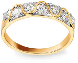 Heratis Forever Alice gyűrű lab-grown gyémántokkal, 14 karátos arany kombináció IZLG1496