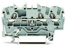 WAGO Átmenő sorkapocs TS35 1-szintes 24A 0.75-2.5mm2 szürke rugószorításos rugószorításos WAGO - 2002-1301
